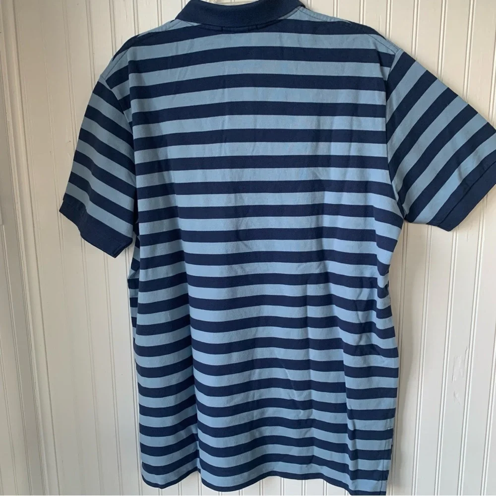 Polo by Ralph Lauren (XL) (NWT) Blue Stripe w/yellow embroidered Polo Horse - Picture 6 of 9